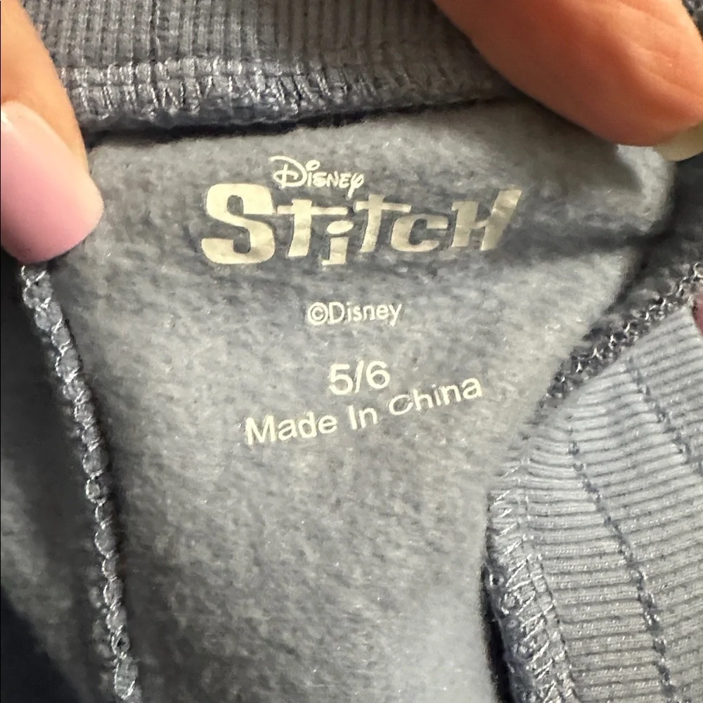 Disney Blue and Gray Stitch Sweatsuit Set 5/6